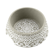 Tarhong Boho Medallion Pet Bowl Medium Taupe