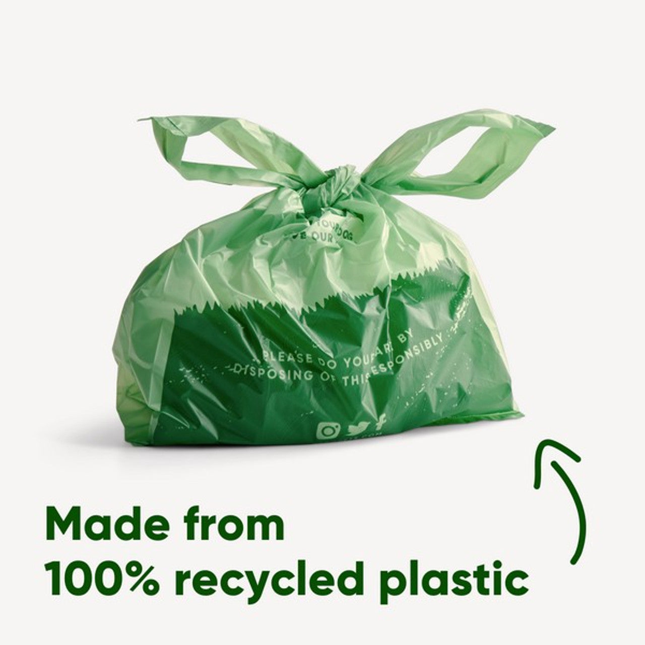 Beco Recycled Poop Bags with Handles | Mint Scented