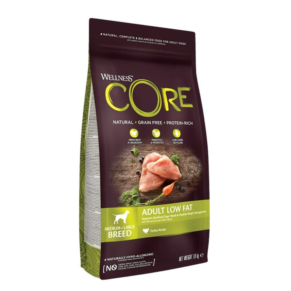 Wellness CORE Dog Dry Adult Low Fat Turkey Recipe 1.8kg