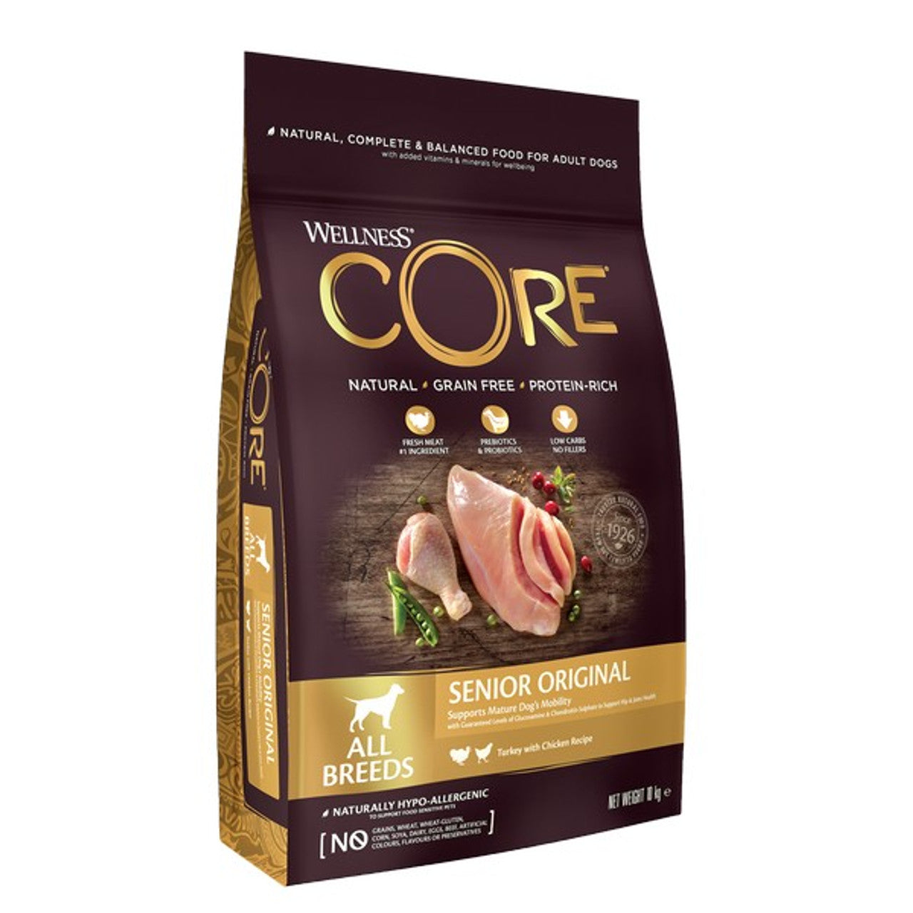 Wellness CORE Dog Dry Senior Original Turkey with Chicken Recipe 10kg