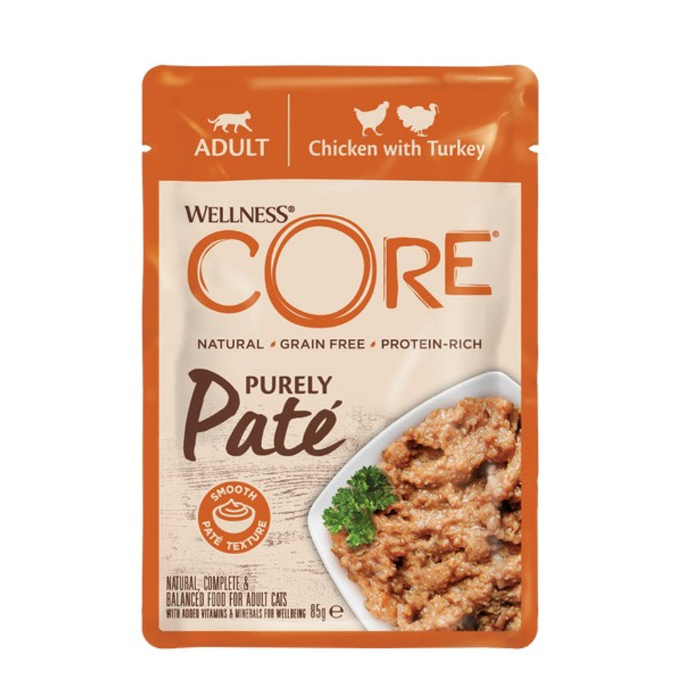 Wellness CORE Cat Wet Purely Paté Adult Chicken with Turkey 85g