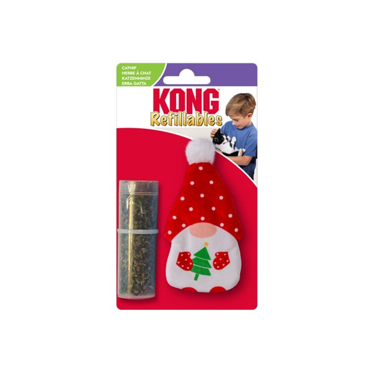 KONG Holiday 2025 Refillables Gnome Cat Toy