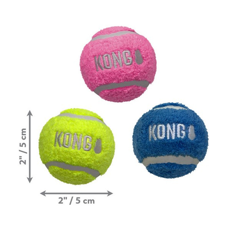 KONG Sport Softies Balls 3-Pack Assorted Small