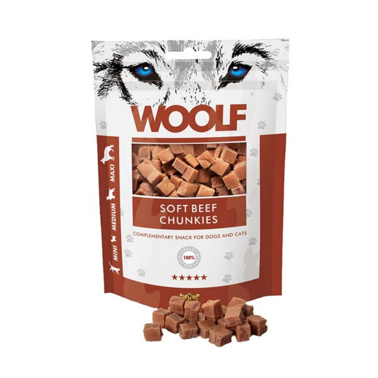 CoA Woolf Soft Beef Chunkies 100g