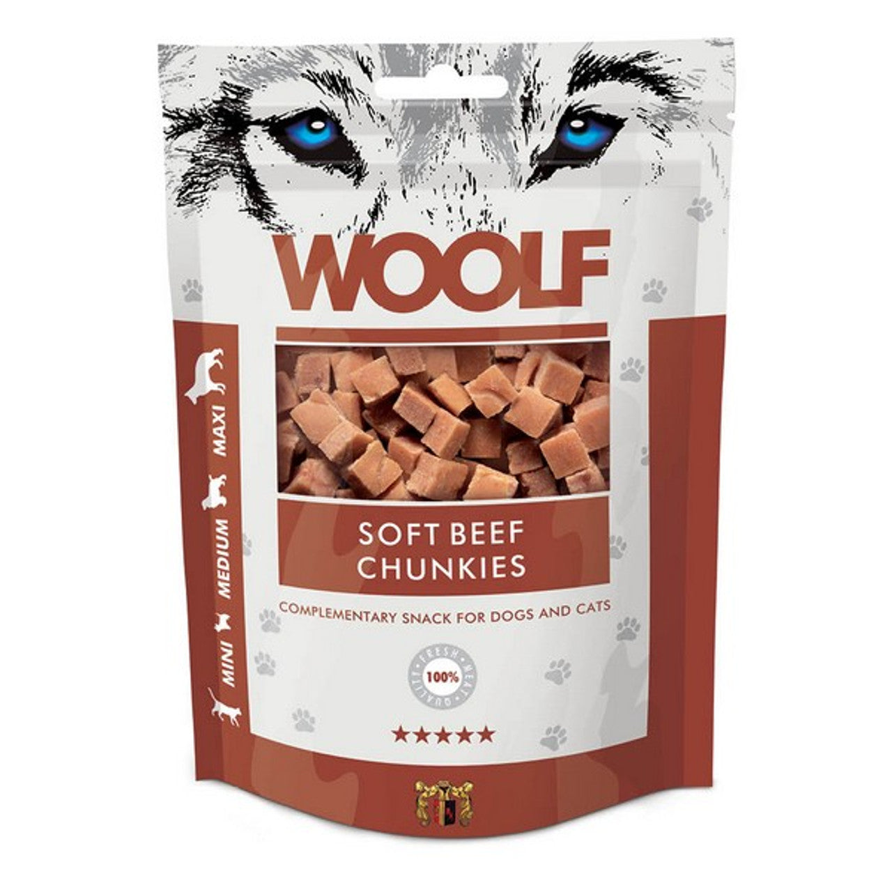 CoA Woolf Soft Beef Chunkies 100g