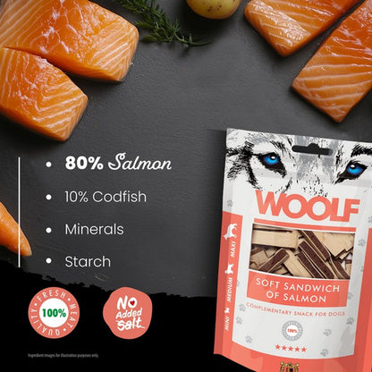 CoA Woolf Soft Sandwich of Salmon 100g