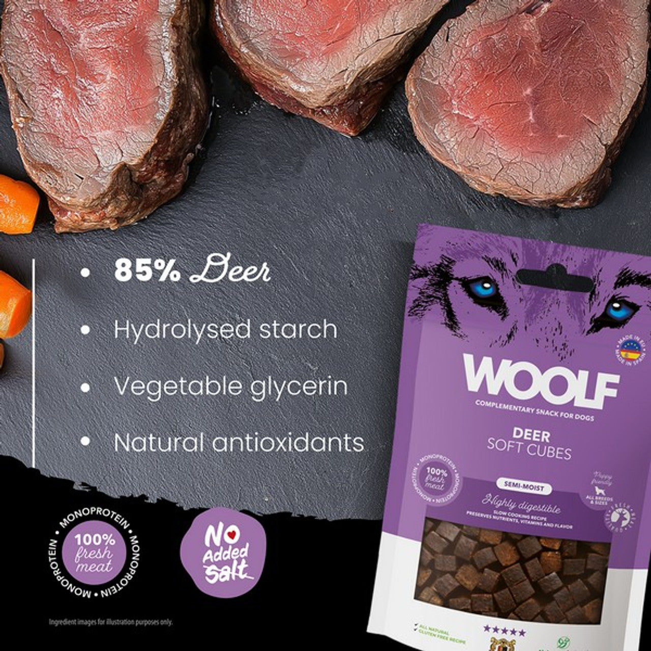 CoA Woolf Soft Cubes Deer 100g