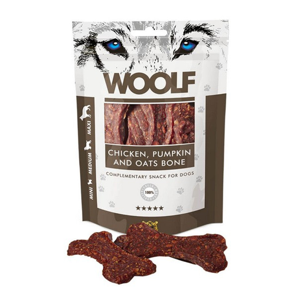 CoA Woolf Large Chicken, Pumpkin and Oats Bone 100g