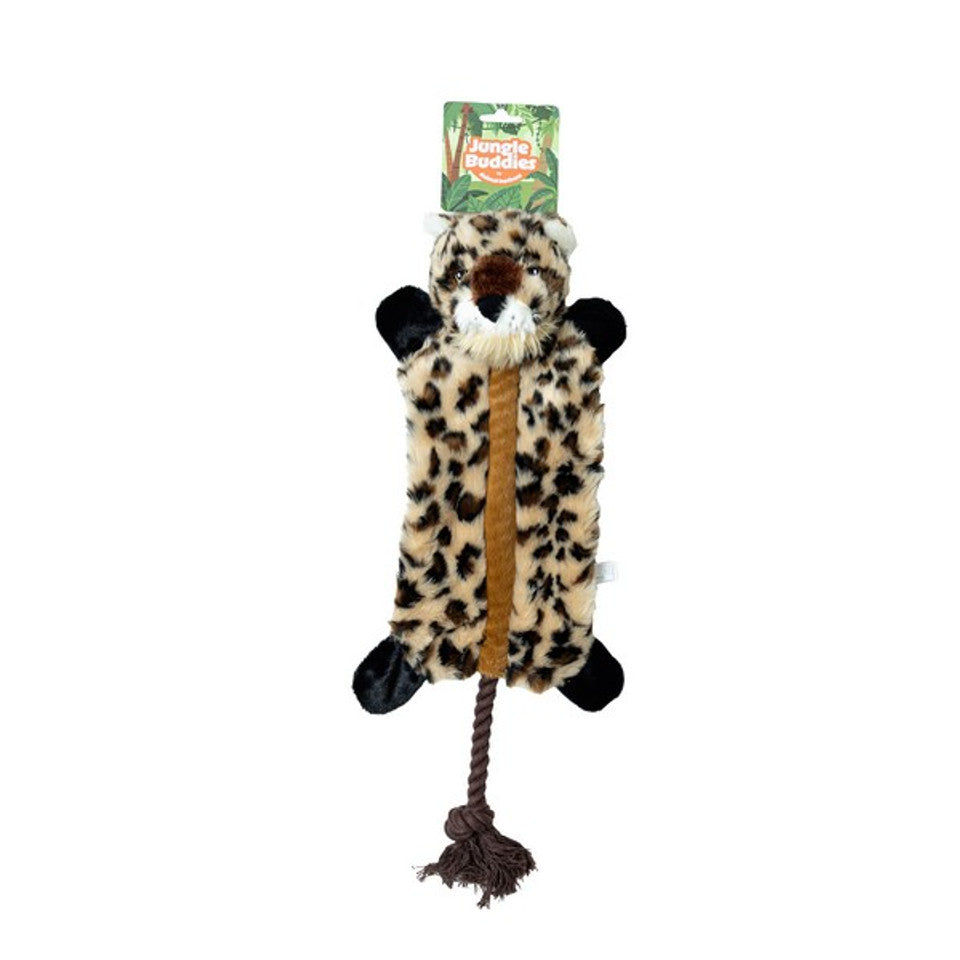 Animal Instincts Jungle Buddies Plush Leopard with Rope