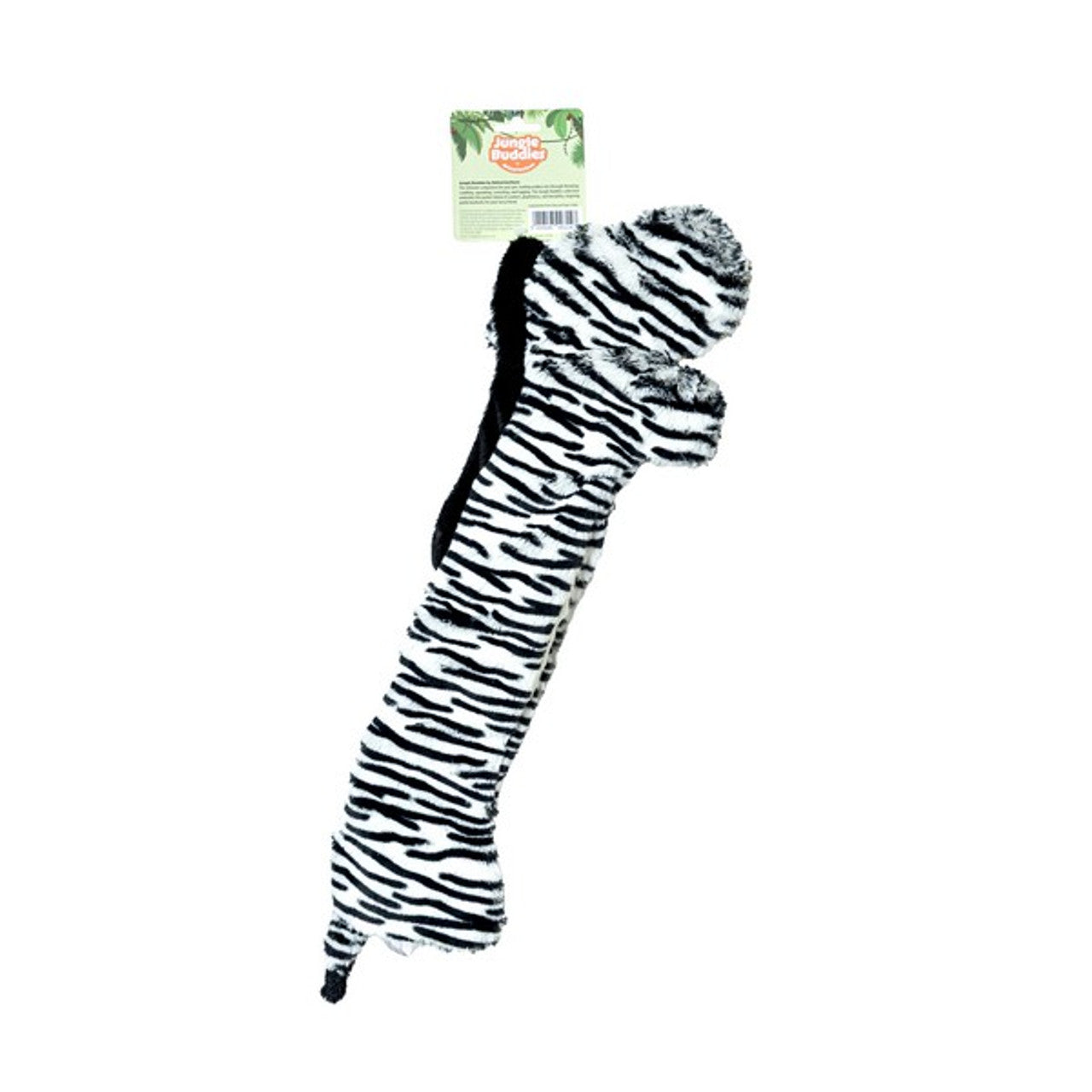 Animal Instincts Jungle Buddies Plush Zebra with Paper Crinkle