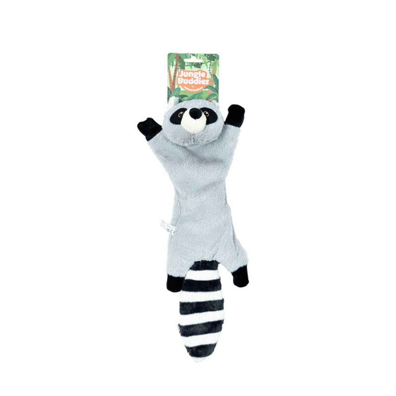 Animal Instincts Jungle Buddies Plush Raccoon with Paper Crinkle