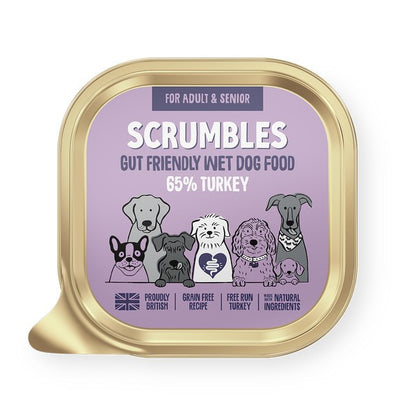 Scrumbles Grain Free Wet Dog Food Turkey 150g