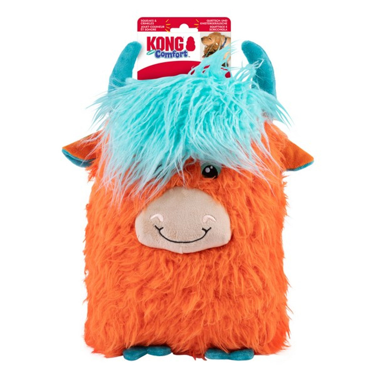 KONG Comfort Jumbo Highland Cow Assorted XL