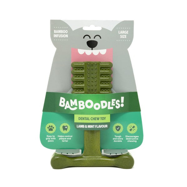 Bamboodles Dental-Bone Chew Toy Lamb & Mint Flavour