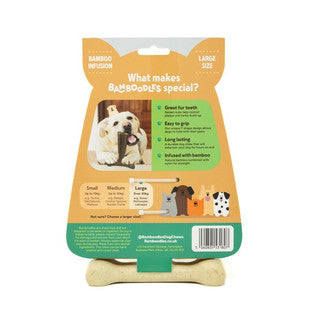 Bamboodles T Bone Chew Toy Cheese Flavour