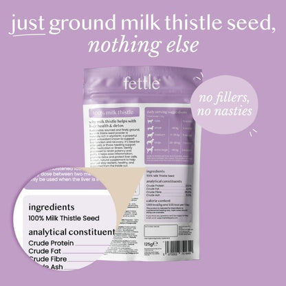 Fettle Ground Seed Milk Thistle Powder 125g