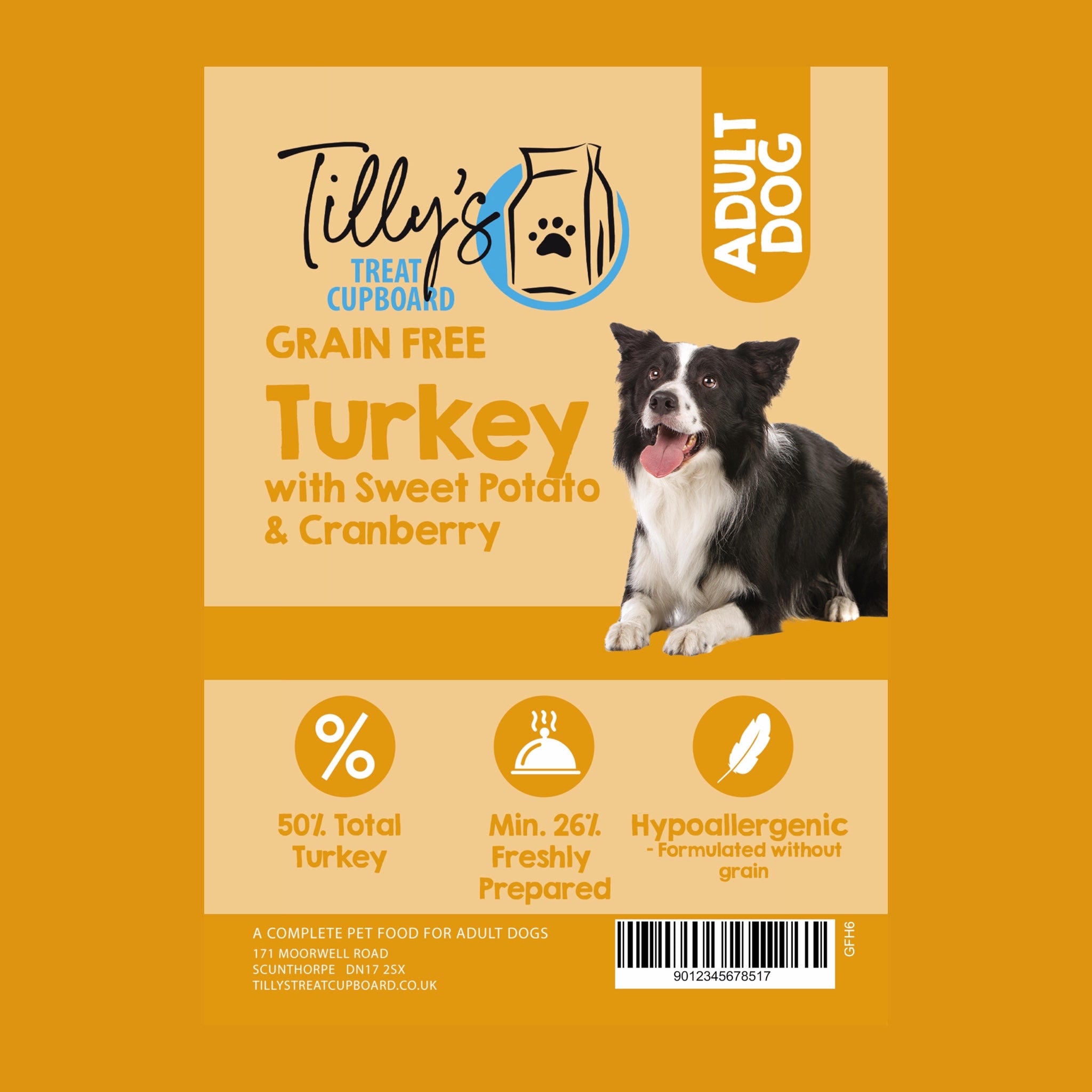 Tilly's Brown Bag ADULT Turkey with Sweet Potato & Cranberry