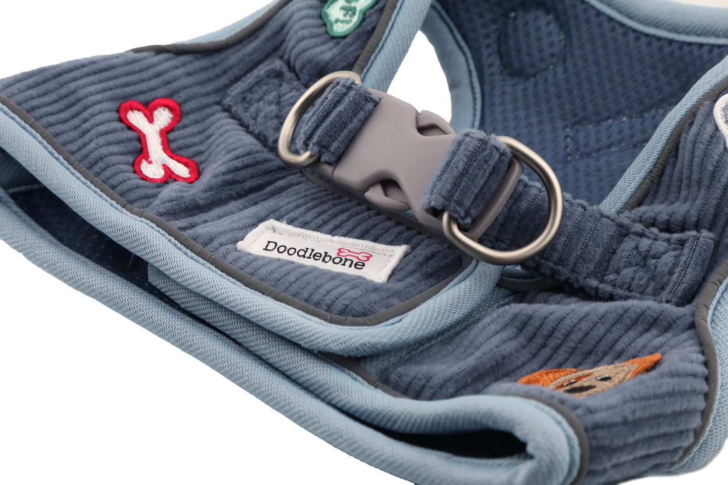 Dinky Dog Snappy Harness: Blue Cord / 2