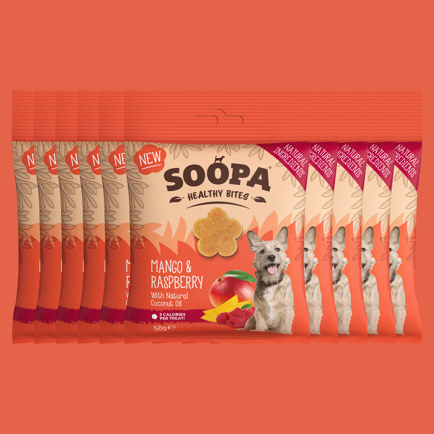 Soopa Mango & Raspberry Dog Treats
