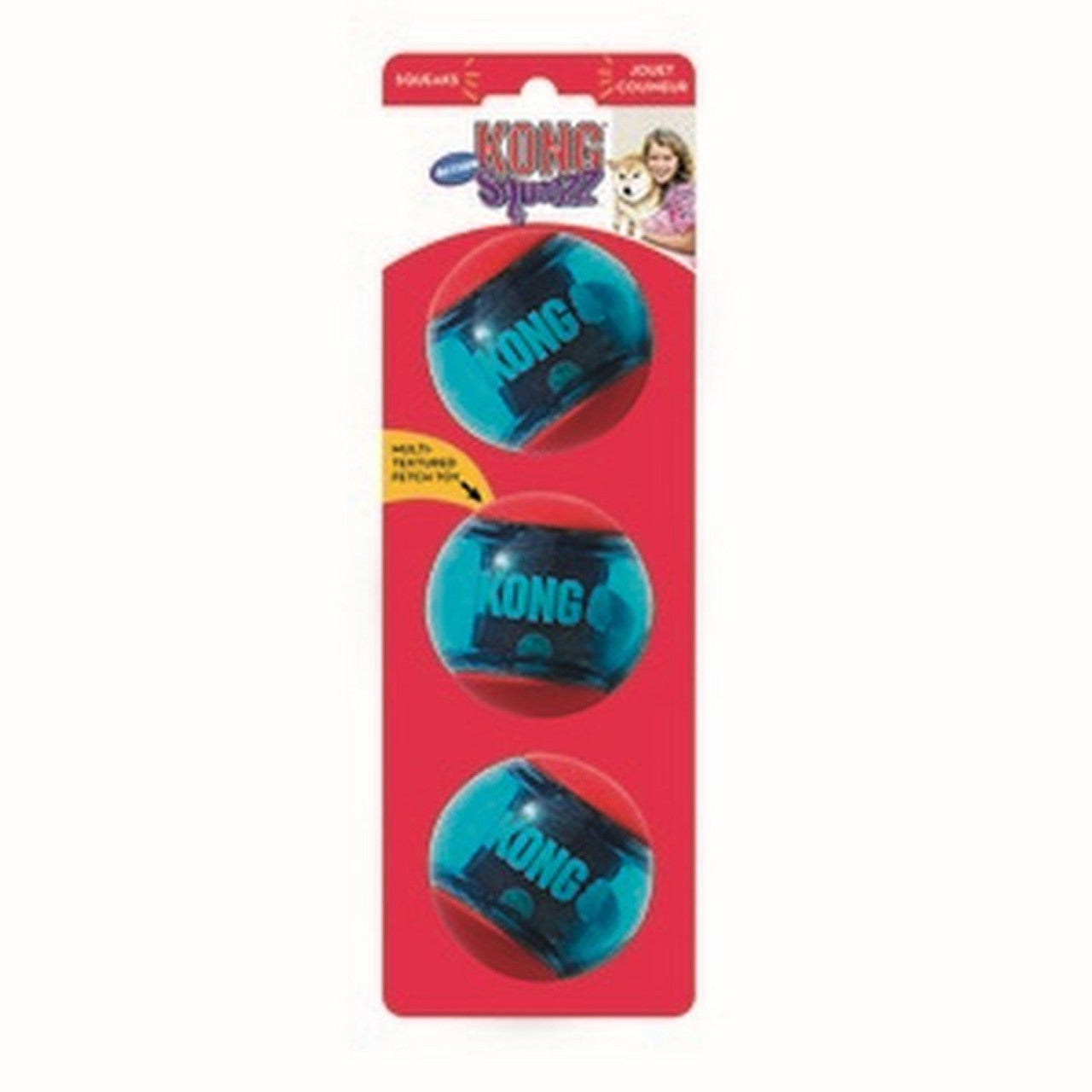 KONG Squeezz Action Red