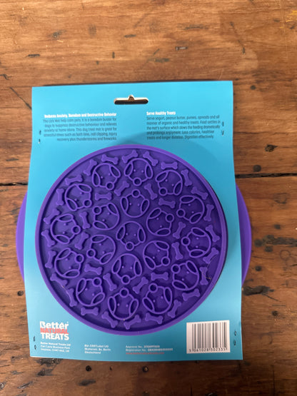 Better Natural Treats Dual Sided Pet Bowl Slow Feeder and Lick Mat