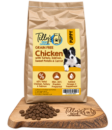 Tilly's Grain Free PUPPY Chicken with Turkey, Salmon, Sweet Potato and Carrot