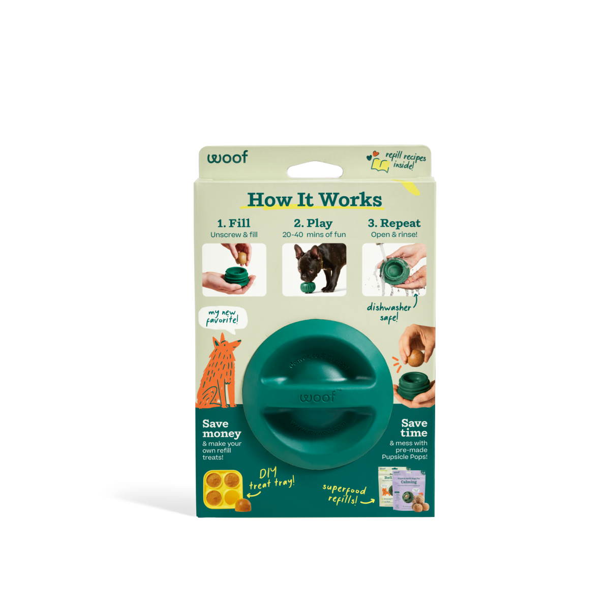 Woof | Pupsicle Forest Green