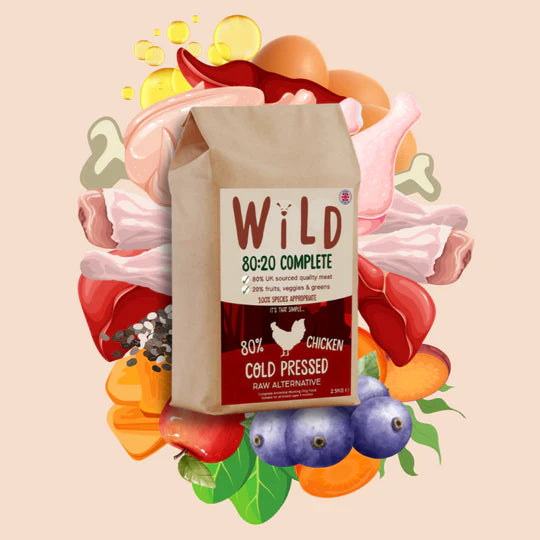 Wild Chicken - 80/20 Cold-Pressed Dry Dog Food