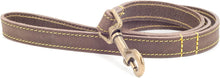 Ancol Timberwolf Leather Lead Sable 1m