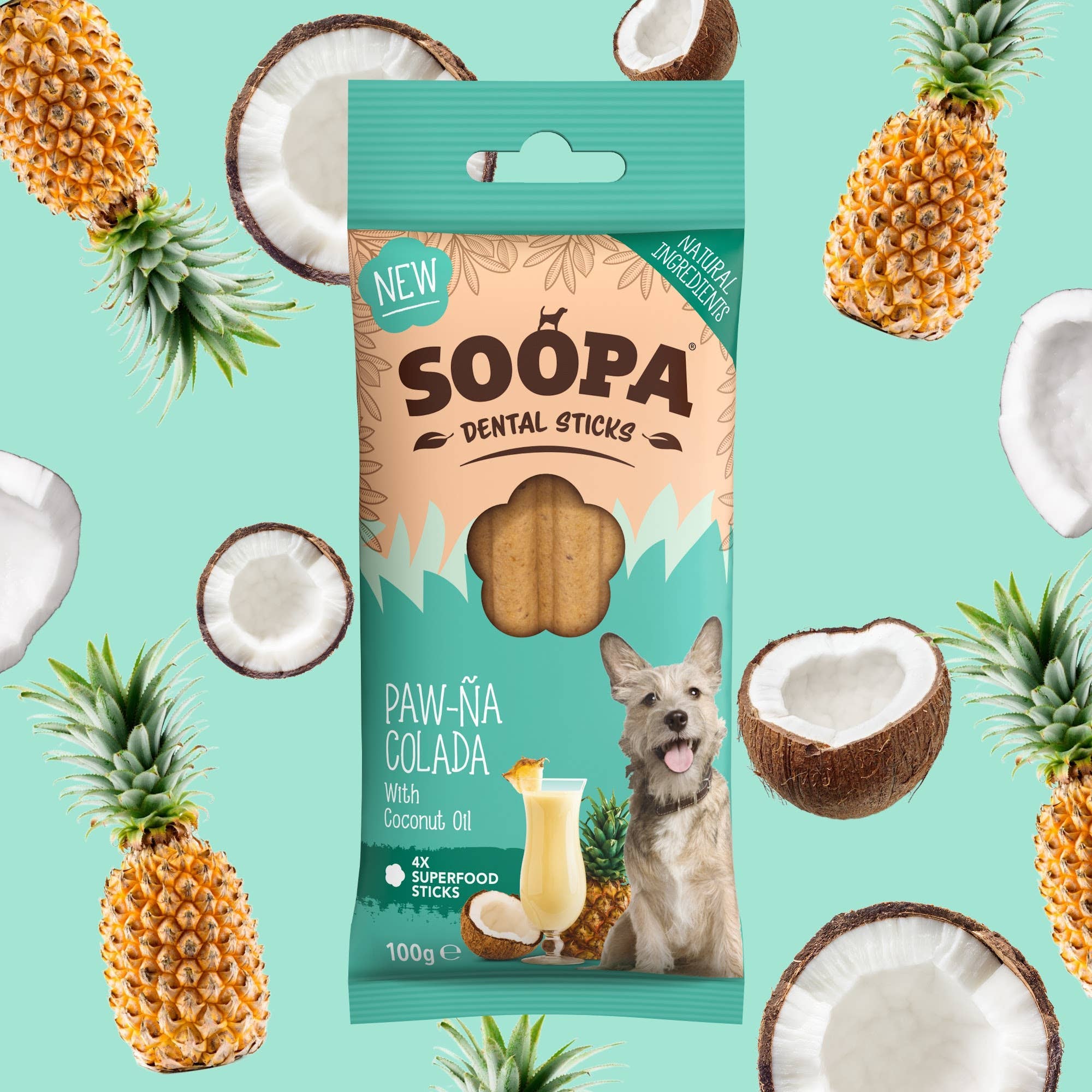 Soopa Paw-Na Colada Sticks