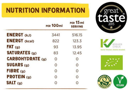 Organic Extra Virgin Coconut Oil 35ml