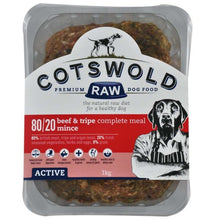 Cotswold Raw Beef and Tripe Mince - 80/20 ACTIVE