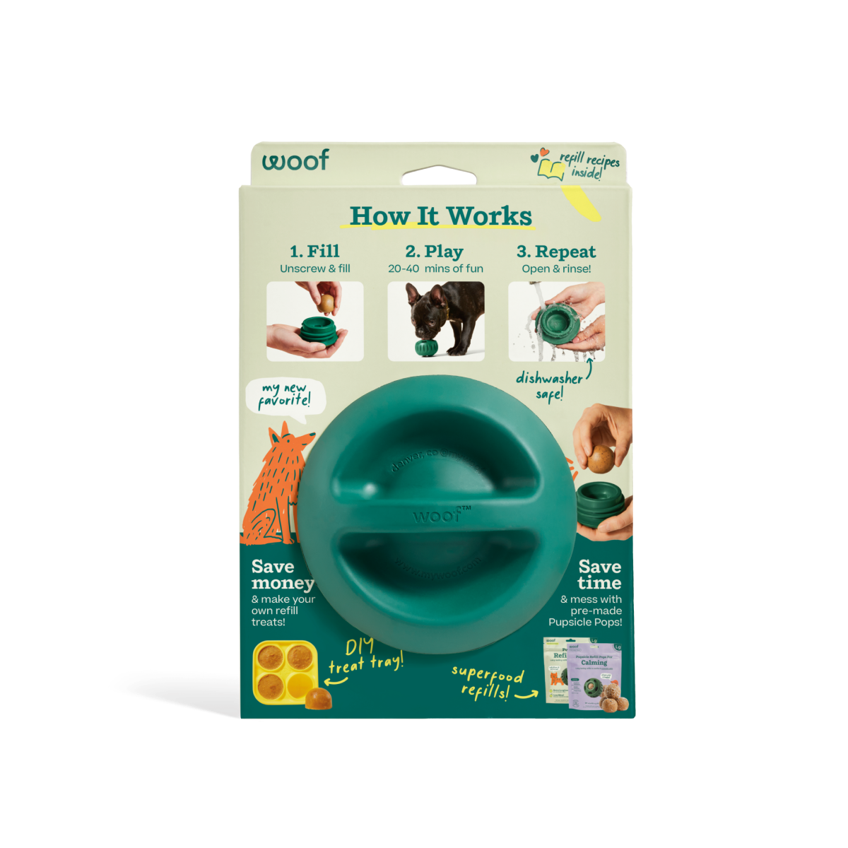 Woof | Pupsicle Forest Green