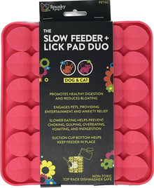 Spunky Pup Lick Pad - Slow Feeder Duos: Petal