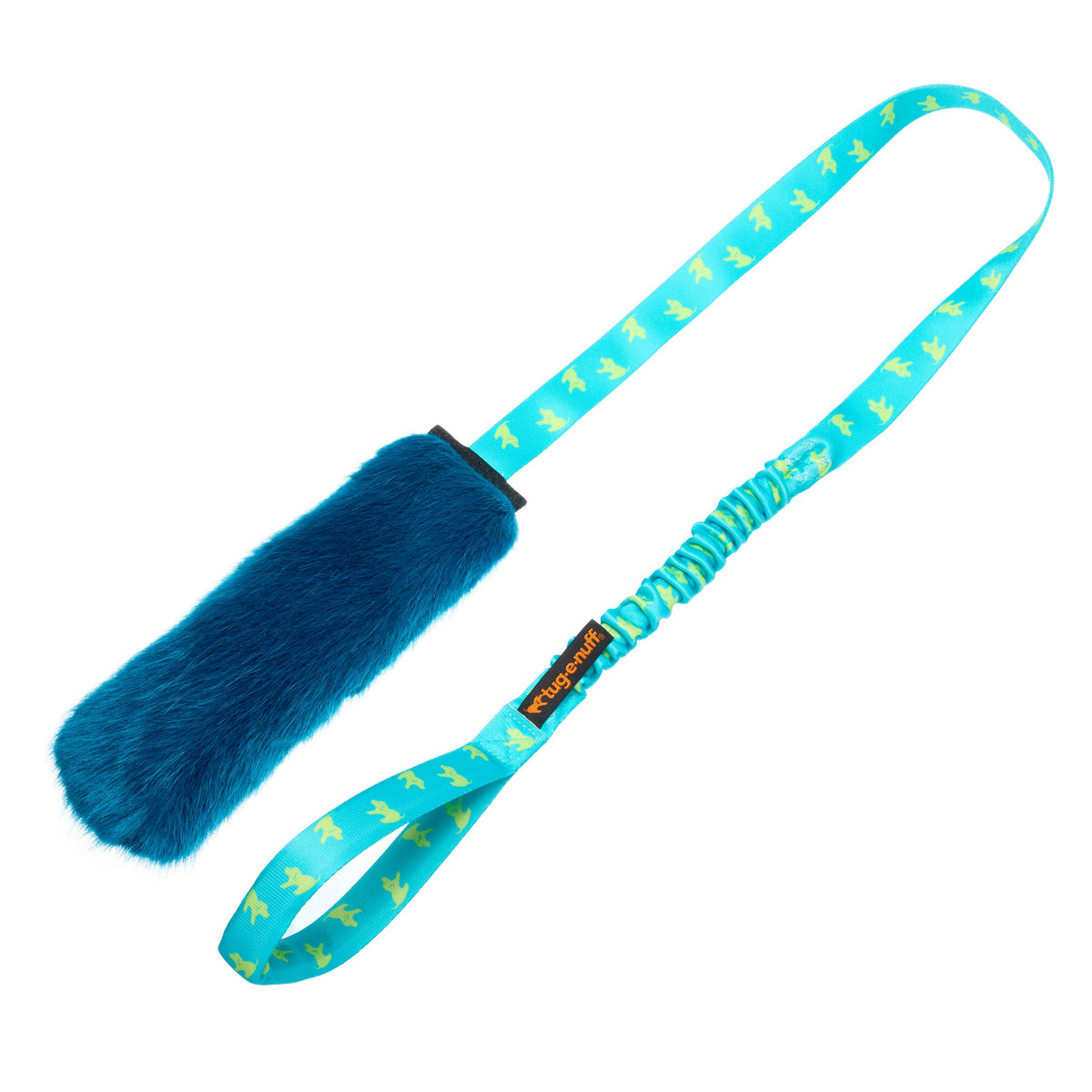 Tug E Nuff Faux Fur Squeaky Chaser Bungee