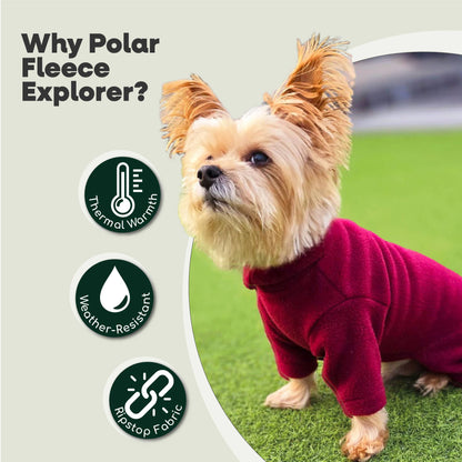 HugglePets Legacy Polar Fleece Dog Explorer: Mulberry