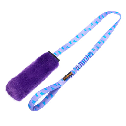 Tug E Nuff Faux Fur Squeaky Chaser Bungee
