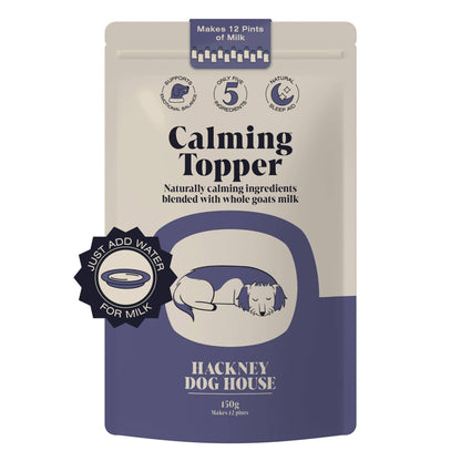 Hackney Dog House Calming Goats Milk Powder for Dogs - Makes Twelve Pints