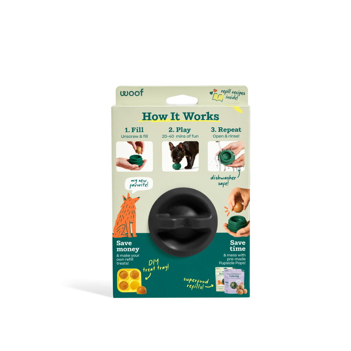 Woof | Pupsicle Power Chewer Black