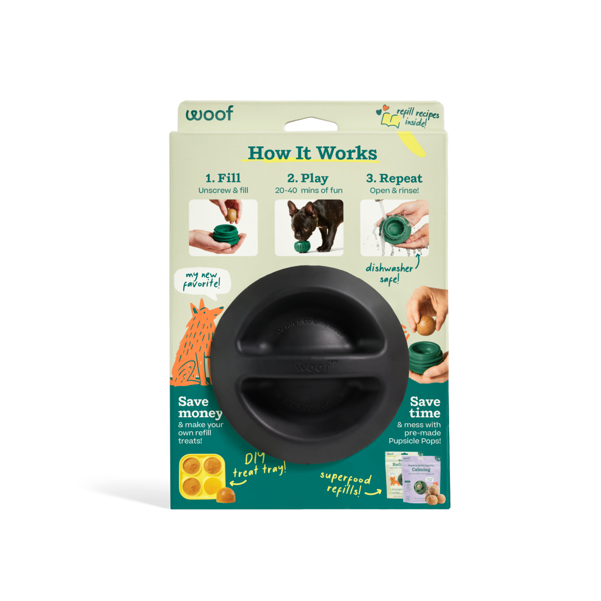 Woof | Pupsicle Power Chewer Black