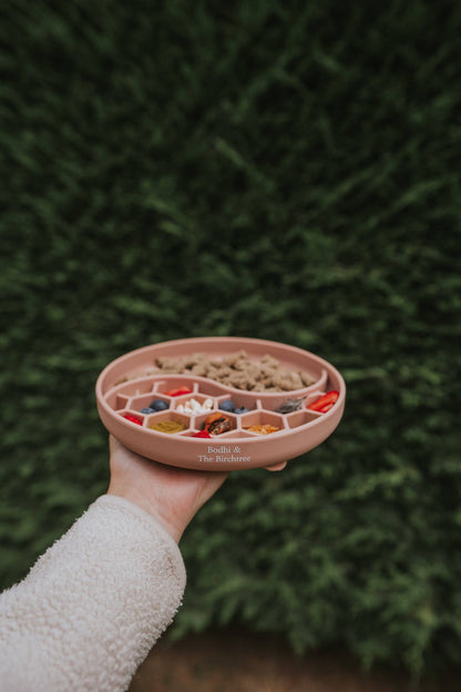Bodhi & The Birchtree Honeycomb Slow Feeder Bowl In Dusky Pi