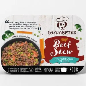 barkinBISTRO Beef Stew Cooked Food 400g