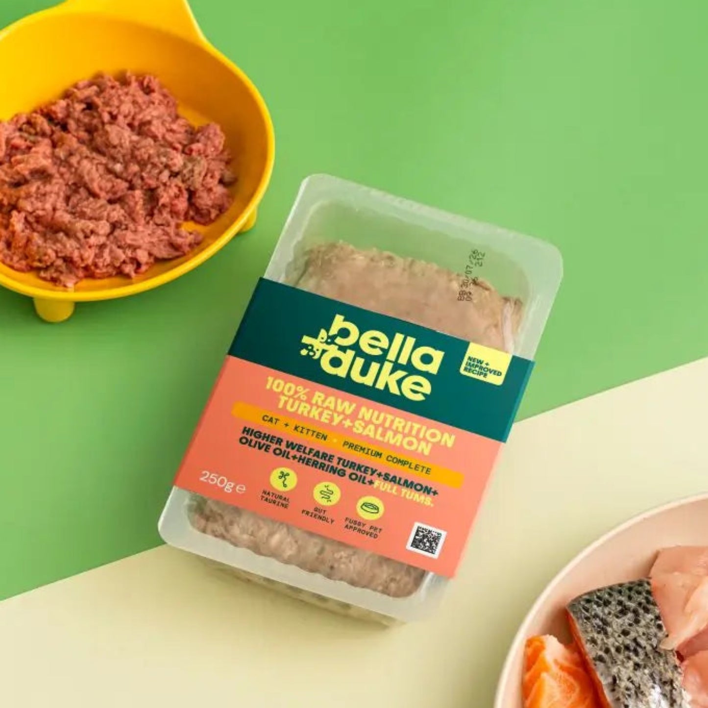 Bella+Duke Premium complete Cat food Turkey+Salmon 250g