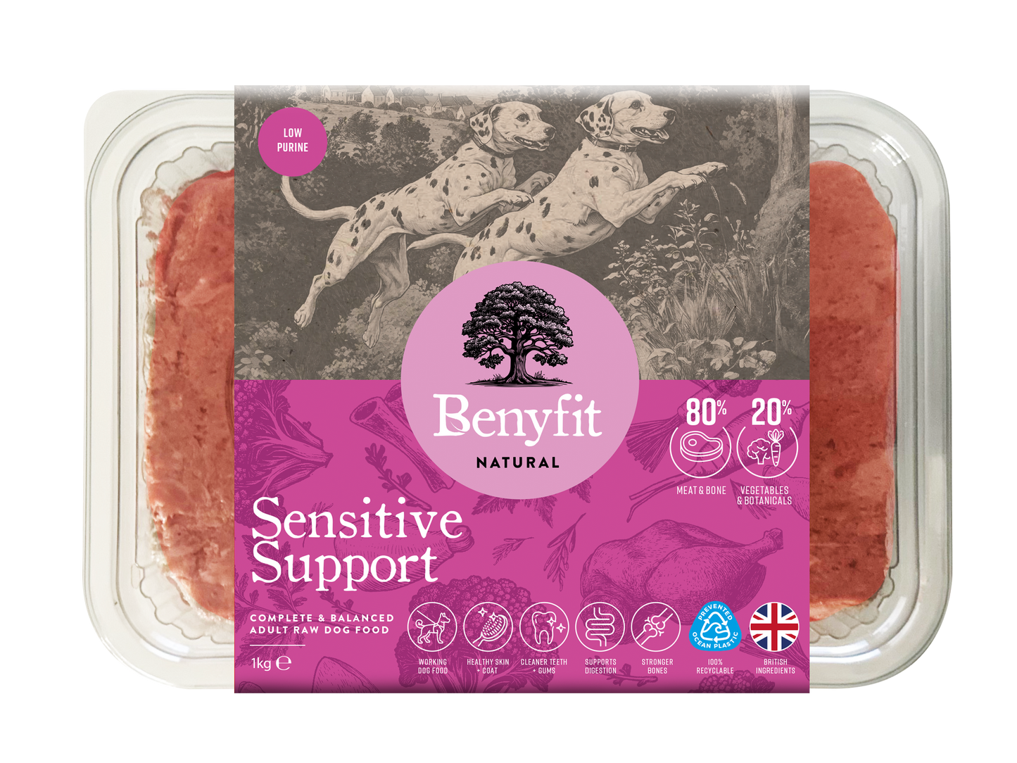 Benyfit Natural Sensitive Complete Adult Raw Working Dog Food