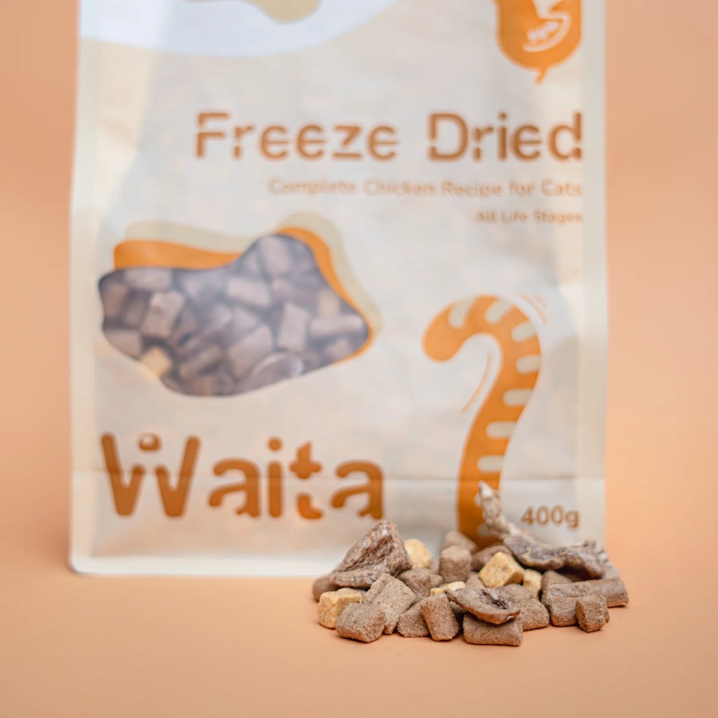 Waita Freeze Dried Complete Food for Cats-Chicken 400g