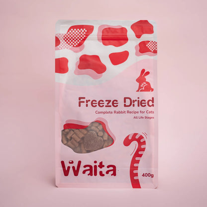 Waita Freeze Dried Complete Food for Cats-Rabbit 400g