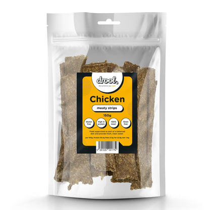 Drool Meaty Strips 150g (various proteins)