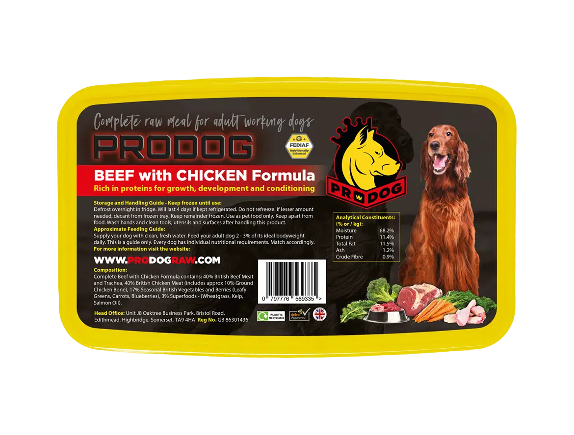 ProDog Beef & Chicken Complete Raw Dog Food Meal