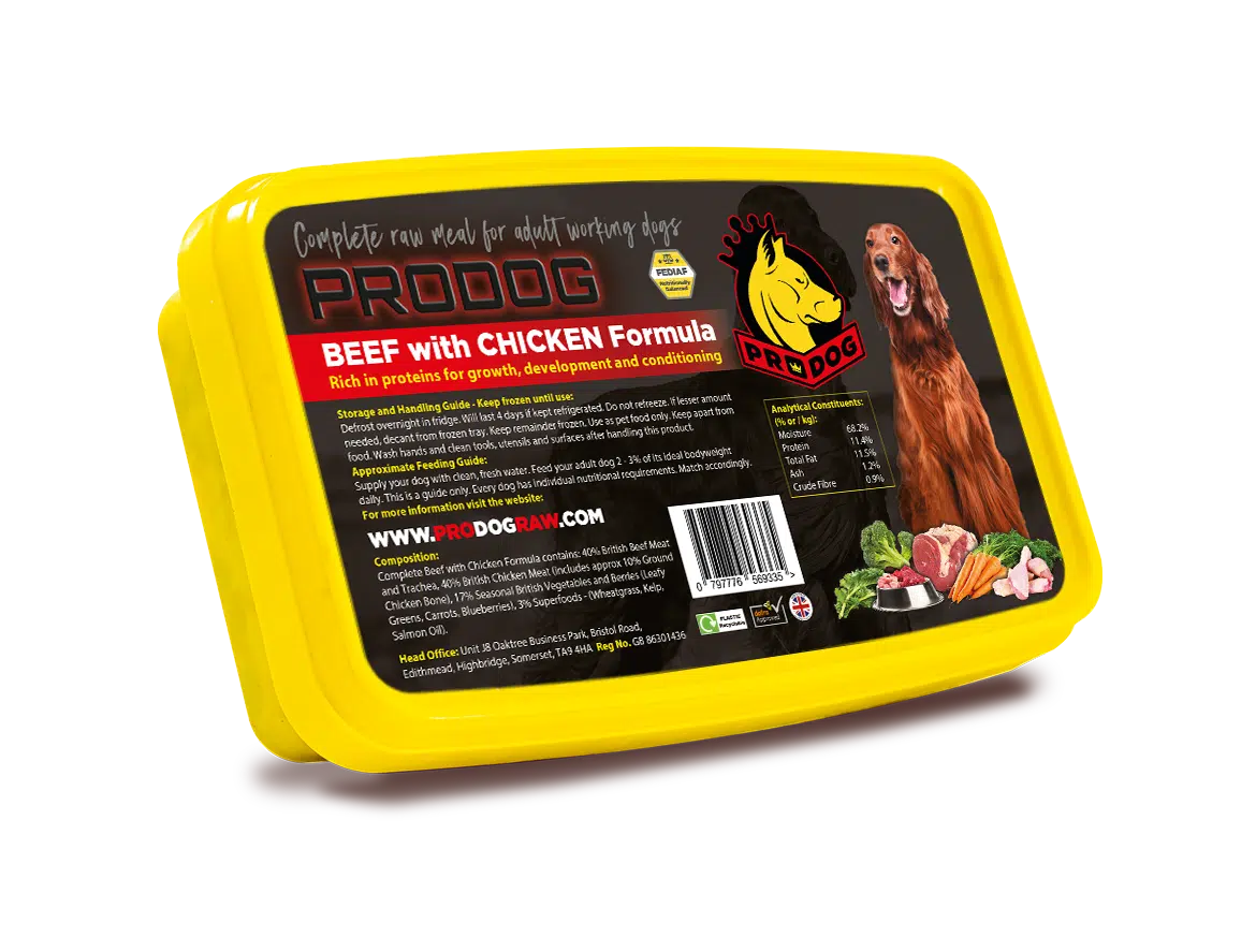 ProDog Beef & Chicken Complete Raw Dog Food Meal