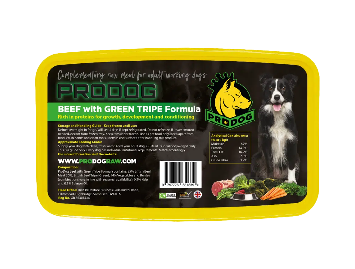 ProDog Beef & Tripe Complete Raw Dog Food Meal